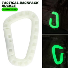 Load image into Gallery viewer, Luminous Tactical Backpack D Shape Buckle Fast Tactical Carabiner Quick Release Hook Mosqueton EDC Gear for Outdoor Camping Accessories
