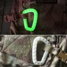 Load image into Gallery viewer, Luminous Tactical Backpack D Shape Buckle Fast Tactical Carabiner Quick Release Hook Mosqueton EDC Gear for Outdoor Camping Accessories
