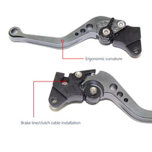 Load image into Gallery viewer, Pair CNC Motorcycle Motorbike Modification Alloy Brake Handle Motorcycle Clutch Drum Brake Lever Handle
