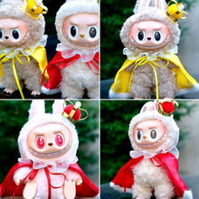 Load image into Gallery viewer, For V1 V2 V3 Labubu Doll Clothes Cute King's Cloak Crown Color Match Dolls Accessories Little Clothes
