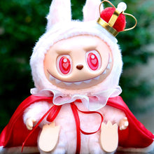 Load image into Gallery viewer, For V1 V2 V3 Labubu Doll Clothes Cute King's Cloak Crown Color Match Dolls Accessories Little Clothes
