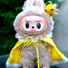 Load image into Gallery viewer, For V1 V2 V3 Labubu Doll Clothes Cute King's Cloak Crown Color Match Dolls Accessories Little Clothes
