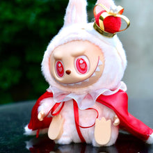 Load image into Gallery viewer, For V1 V2 V3 Labubu Doll Clothes Cute King's Cloak Crown Color Match Dolls Accessories Little Clothes
