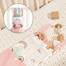 Load image into Gallery viewer, Baby Bedside Storage Bag Multi-Pocket Caddy Wipes &amp; Diapers Storage Baby Cart Baby Room Organization Baby Gift for New Parents
