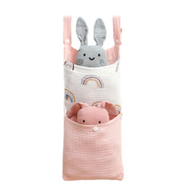 Load image into Gallery viewer, Baby Bedside Storage Bag Multi-Pocket Caddy Wipes &amp; Diapers Storage Baby Cart Baby Room Organization Baby Gift for New Parents
