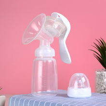 Load image into Gallery viewer, 150ml Manual Breast Pump Portable Handheld All-in-One With Pacifier Soft Silicone Travel Silent Breast Pump Postpartum Essentials for Moms
