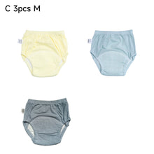 Load image into Gallery viewer, 3pcs Washable Baby Training Pants Breathable Cotton Cloth Reusable Ianfant Diaper Pants Leak-Proof Baby Bottom-Friendly Diaper Pants
