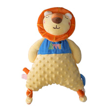 Load image into Gallery viewer, Baby Sleep Aid Plush Calming Toy Interactive Hand Puppet Soft Security Blanket With Chewable Silicone Teether Newborn Sensory Toy
