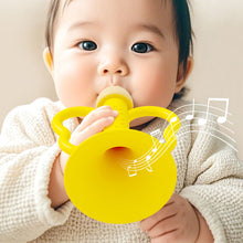 Load image into Gallery viewer, Silicone Teething Whistle Baby Trumpet Toy Multifunctional Developmental Chewable Baby Musical Instrument Oral Motor Skill Toy Infant Breath Trainer
