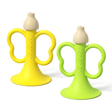 Load image into Gallery viewer, Silicone Teething Whistle Baby Trumpet Toy Multifunctional Developmental Chewable Baby Musical Instrument Oral Motor Skill Toy Infant Breath Trainer
