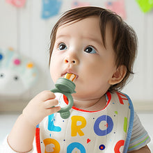 Load image into Gallery viewer, Silicone Baby Food Feeder Teething Pacifier for Babies Fruit and Veggie Feeder Easy-Grip Weaning Fruit Pacifier Multipurpose Baby Feeding Set
