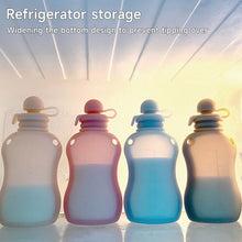 Load image into Gallery viewer, 150ml Leak-Proof Silicone Breast Milk Bags With Scale Washable Eco-Friendly Freezer and Heatable Self-Standing Travel Breast Milk Storage
