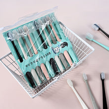 Load image into Gallery viewer, 10pcs Japanese Style Soft Bristle Toothbrush for Sensitive Gums Micro-Fine Ergonomic Handle Gingivitis Prevention Gentle Gum Care Dental Oral Care Brush
