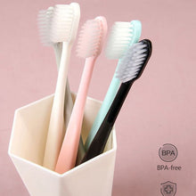 Load image into Gallery viewer, 10pcs Japanese Style Soft Bristle Toothbrush for Sensitive Gums Micro-Fine Ergonomic Handle Gingivitis Prevention Gentle Gum Care Dental Oral Care Brush
