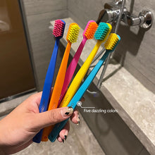 Load image into Gallery viewer, 5pcs Dopamine Toothbrush Set Soft Nylon Bristle for Sensitive Gums Gingivitis Prevention Gentle Gum Dental Oral Care Couple Toothbrushes
