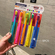 Load image into Gallery viewer, 5pcs Dopamine Toothbrush Set Soft Nylon Bristle for Sensitive Gums Gingivitis Prevention Gentle Gum Dental Oral Care Couple Toothbrushes
