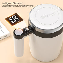 Load image into Gallery viewer, 380ml Electric Stirring Mug Digital Display Coffee/Protein Shakes/Milk/Instant Beverages One-Touch Smart for Office Home

