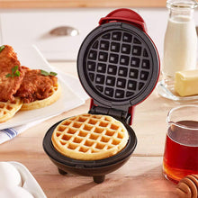 Load image into Gallery viewer, Mini Waffle Pancake Maker EU/US/UK Plug Non-Stick Portable LED Indicator Gift for Baking Lovers/Kids Parent-Child Baking Appliance
