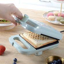 Load image into Gallery viewer, Multi-Function Crispy Edge Sandwich Maker EU Plug Breakfast Panini Waffle Press Electric Grill Quick Heat Portable Brunch Healthy Snack Maker
