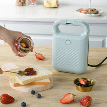 Load image into Gallery viewer, Multi-Function Crispy Edge Sandwich Maker EU Plug Breakfast Panini Waffle Press Electric Grill Quick Heat Portable Brunch Healthy Snack Maker
