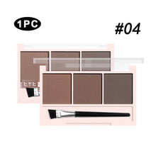 Load image into Gallery viewer, 3-Color Brow Powder Set with Brush Makeup Black Brown Coffee Waterproof Eyebrow Powder Eye Brow Palette Long-lasting Color-resistant
