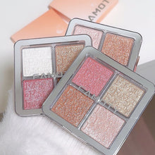 Load image into Gallery viewer, 4-color Natural Face Blush Highlight Shadow Makeup Matte Fine Glitter Palette Silhouette Nose Shadow Makeup Palettes Illuminator
