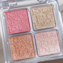 Load image into Gallery viewer, 4-color Natural Face Blush Highlight Shadow Makeup Matte Fine Glitter Palette Silhouette Nose Shadow Makeup Palettes Illuminator
