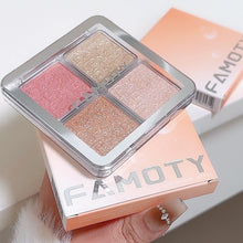 Load image into Gallery viewer, 4-color Natural Face Blush Highlight Shadow Makeup Matte Fine Glitter Palette Silhouette Nose Shadow Makeup Palettes Illuminator
