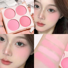 Load image into Gallery viewer, 4-color Blush Matte Brightening Peach Pink Coral Low Saturation Shrinking And Expanding Natural Contour Rouge Face Cosmetics
