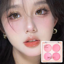 Load image into Gallery viewer, 4-color Blush Matte Brightening Peach Pink Coral Low Saturation Shrinking And Expanding Natural Contour Rouge Face Cosmetics

