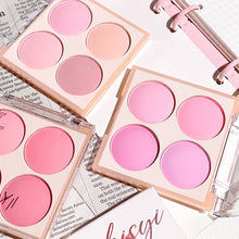 Load image into Gallery viewer, 4-color Blush Matte Brightening Peach Pink Coral Low Saturation Shrinking And Expanding Natural Contour Rouge Face Cosmetics
