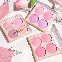 Load image into Gallery viewer, 4-color Blush Matte Brightening Peach Pink Coral Low Saturation Shrinking And Expanding Natural Contour Rouge Face Cosmetics
