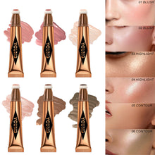 Load image into Gallery viewer, Liquid Air Cushion Powder Blusher Glitter Delicate Rendering Natural Fit Cheek Rouge Cream Long Wear Highlight Shadow Contouring Stick

