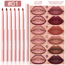 Load image into Gallery viewer, 6Pcs Lipliner Waterproof Lip Liner Pen Non-stick Cup Matte Lipstick Pen Lip Pencil Velvet Nude Long Lasting Lip Cosmetic
