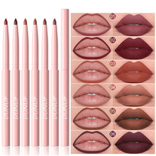 Load image into Gallery viewer, 6Pcs Lipliner Waterproof Lip Liner Pen Non-stick Cup Matte Lipstick Pen Lip Pencil Velvet Nude Long Lasting Lip Cosmetic

