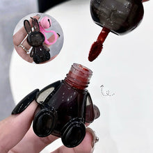 Load image into Gallery viewer, Gege Bear Pink Rabbit Velvet Lip Cream Black Rabbit Water Light Lip Glaze Matte Mirror Pendant Lipstick Lip Gloss
