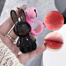Load image into Gallery viewer, Gege Bear Pink Rabbit Velvet Lip Cream Black Rabbit Water Light Lip Glaze Matte Mirror Pendant Lipstick Lip Gloss
