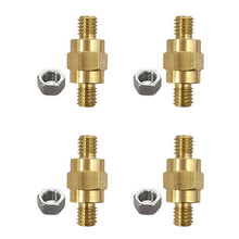 Load image into Gallery viewer, 1/2/4pcs 3/8-16 Car Heavy-duty Brass Battery Terminal Connectors Threaded Seamless Installation for Assorted Safe Connection
