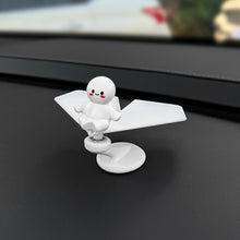 Load image into Gallery viewer, 360° Rotating Aircraft Cat Car Center Console Ornaments Micro Animal Screen Decoration Car Interior Accessories
