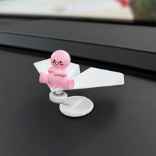 Load image into Gallery viewer, 360° Rotating Aircraft Cat Car Center Console Ornaments Micro Animal Screen Decoration Car Interior Accessories
