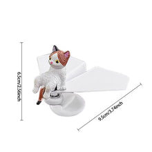 Load image into Gallery viewer, 360° Rotating Aircraft Cat Car Center Console Ornaments Micro Animal Screen Decoration Car Interior Accessories
