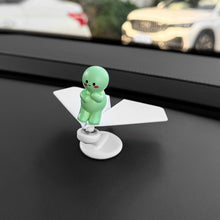 Load image into Gallery viewer, 360° Rotating Aircraft Cat Car Center Console Ornaments Micro Animal Screen Decoration Car Interior Accessories
