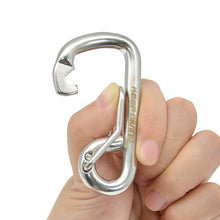 Load image into Gallery viewer, 1PC 316 Stainless Steel Bent Simple Hook 80MM Single-Head Scuba Diving BCD Gear Spring Quick-Release Safety Buckle
