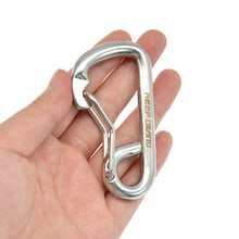 Load image into Gallery viewer, 1PC 316 Stainless Steel Bent Simple Hook 80MM Single-Head Scuba Diving BCD Gear Spring Quick-Release Safety Buckle
