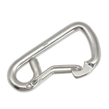 Load image into Gallery viewer, 1PC 316 Stainless Steel Bent Simple Hook 80MM Single-Head Scuba Diving BCD Gear Spring Quick-Release Safety Buckle
