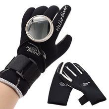 Load image into Gallery viewer, 1Pair 2MM Neoprene Rubber Diving Gloves Anti-Slip And Keep Warm Color-Blocked Gloves Winter Swimming Diving Equipment
