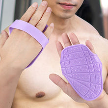 Load image into Gallery viewer, 1Pair Sports Silicone Palm Protectors Anti-Callus And Anti-Slip Training Gloves Strength Training Protective Gear
