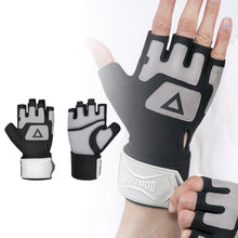 Load image into Gallery viewer, 1Pair Professional Sports Half-Finger Gloves Anti-Slip And Shock-Absorbing Outdoor Cycling Mountain Climbing Gloves Fixed With Self-Adhesive Cloth
