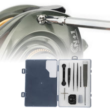 Load image into Gallery viewer, Professional Lure Fishing Wheel Disassembly Kit Includes Wrenches Screwdrivers Bearing Extractor Tweezers Fishing Wheel Maintenance And Repair Supplies
