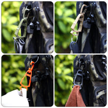 Load image into Gallery viewer, Multi-purpose Tactical Gloves Clip Hanger Anti-drop Hook Work Gloves Holder Water Bottle Keys Safety Clamp Camping Tools
